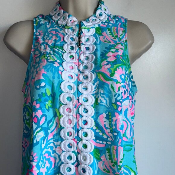 Lilly Pulitzer Jane Sleeveless Shift Dress Size 00 - Picture 2 of 10